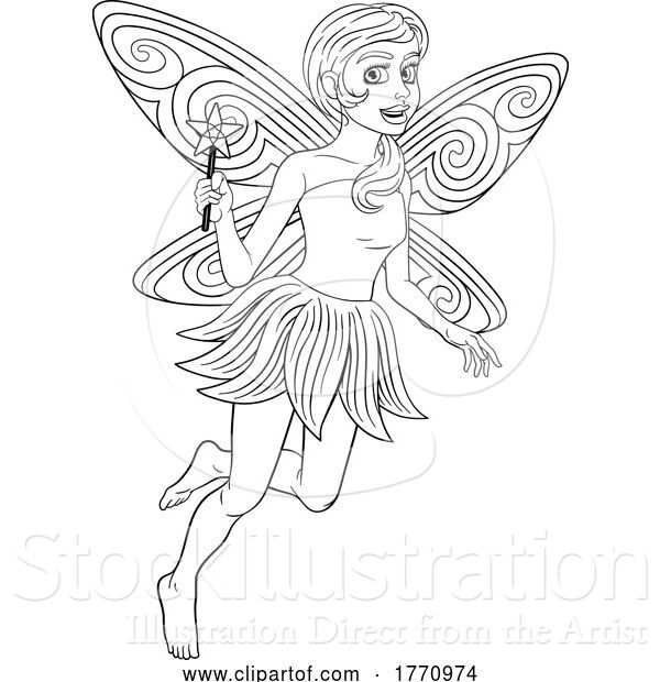 Vector Illustration of Fairy Illustration