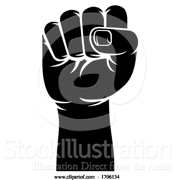 Vector Illustration of Fist Propaganda Protest Revolution Hand Sign