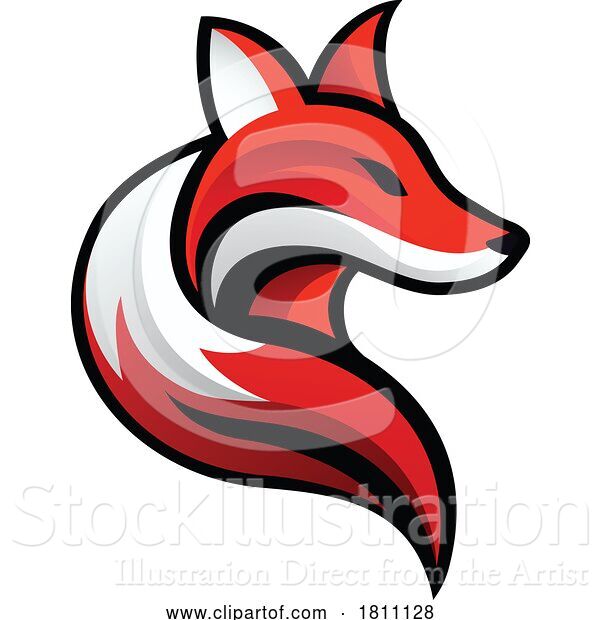 Vector Illustration of Fox Animal Design Icon Mascot Illustration Concept