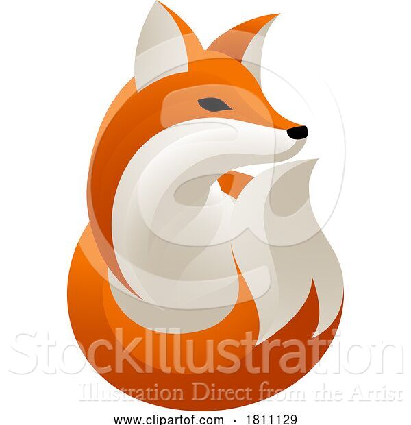 Vector Illustration of Fox Mascot