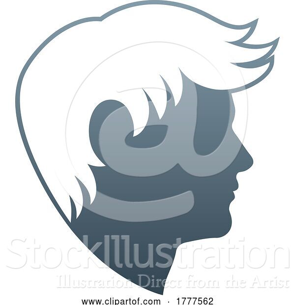 Vector Illustration of Gradient Salon Logo Design