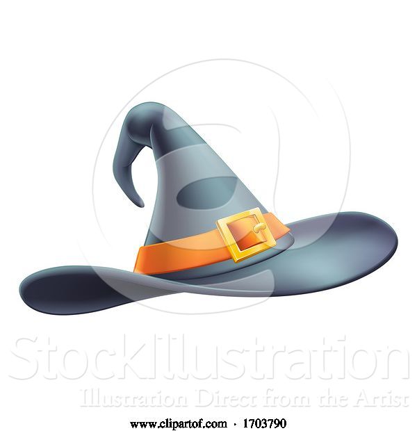 Vector Illustration of Halloween Witch Hat