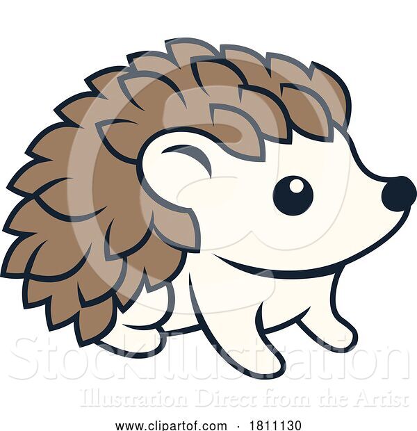 Vector Illustration of Hedgehog Animal Design Icon Mascot Illustration