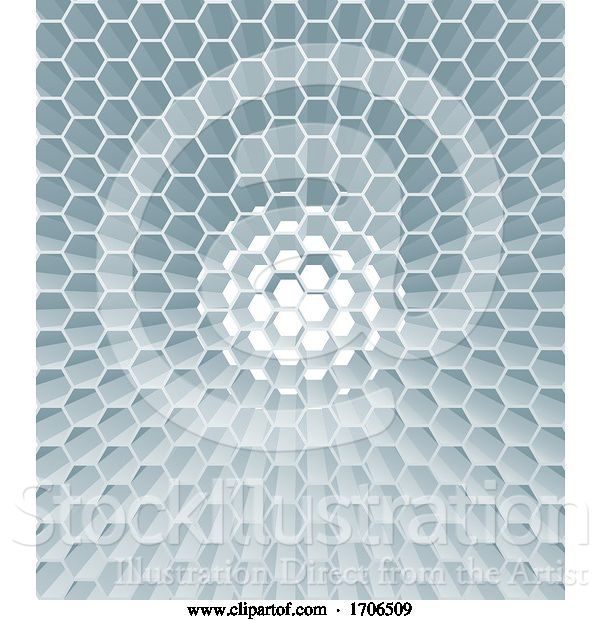 Vector Illustration of Hexagon Honeycomb Abstract Geometric Background