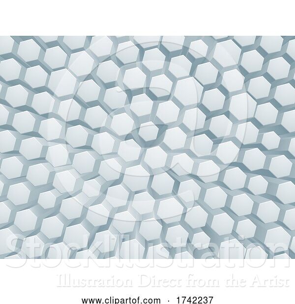 Vector Illustration of Hexagon Honeycomb Abstract Geometric Background