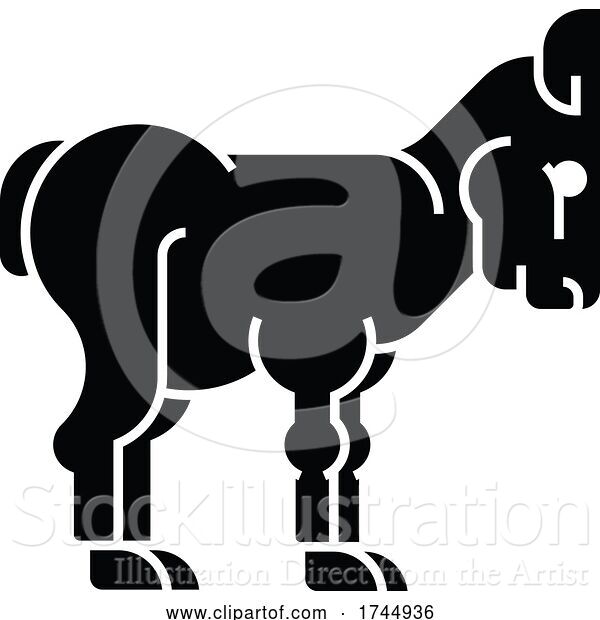 Vector Illustration of Lamb Sign Label Icon Concept