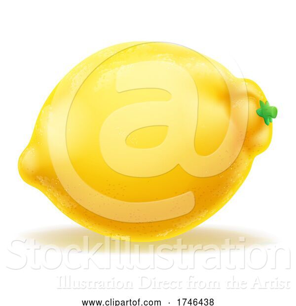 Vector Illustration of Lemon Fruit Emoji Icon