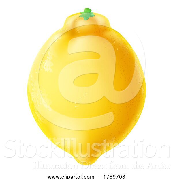 Vector Illustration of Lemon Fruit Emoji Icon