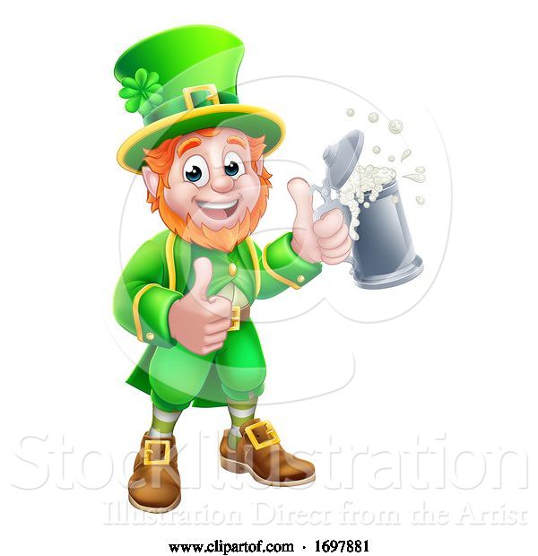 Vector Illustration of Leprechaun St Patricks Day Character