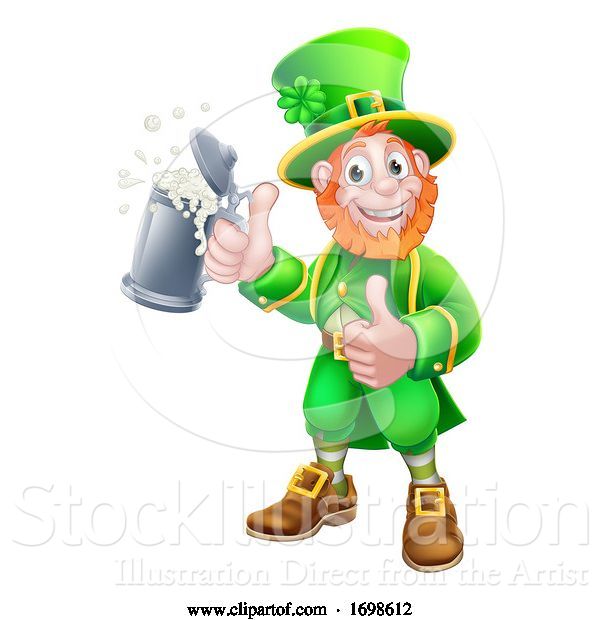 Vector Illustration of Leprechaun St Patricks Day Character