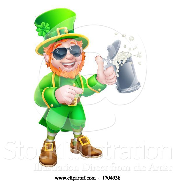 Vector Illustration of Leprechaun St Patricks Day Character