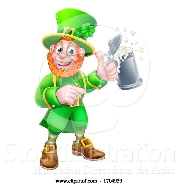 Vector Illustration of Leprechaun St Patricks Day Character