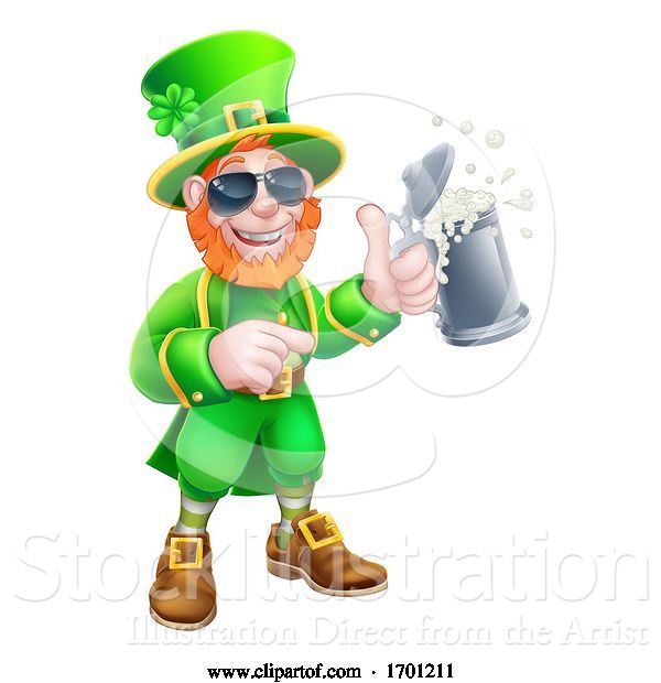 Vector Illustration of Leprechaun St Patricks Day Mascot