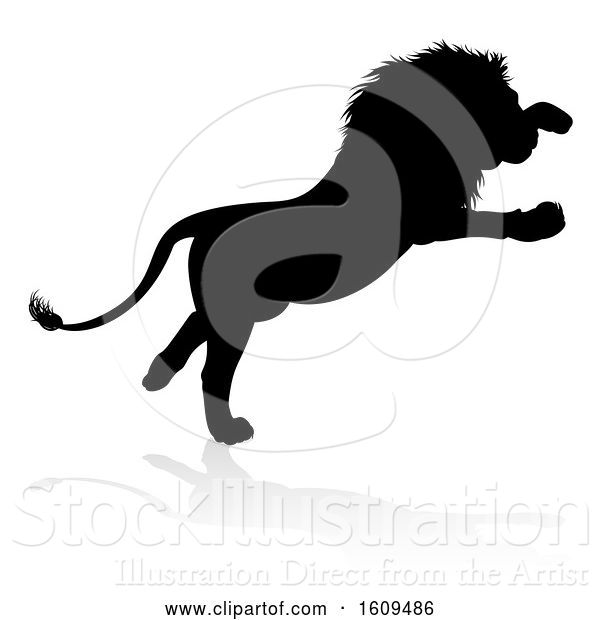 Vector Illustration of Lion Silhouette