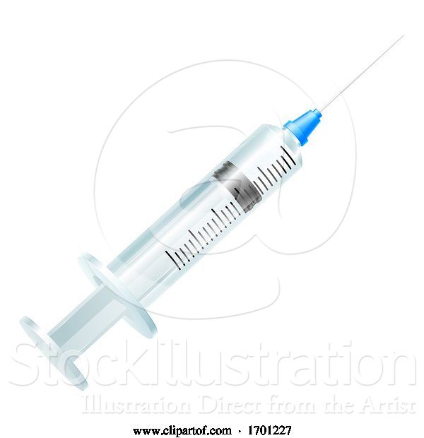 Vector Illustration of Medical Injection Needle Syringe