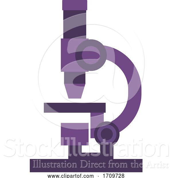 Vector Illustration of Microscope Icon