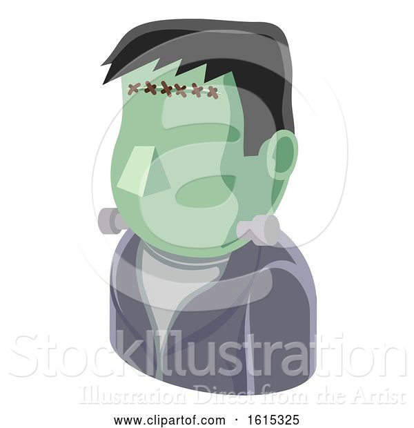Vector Illustration of Monster Guy Avatar People Icon