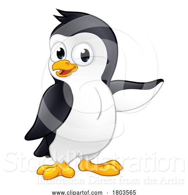 Vector Illustration of Penguin Bird Cute Wildlife Mascot