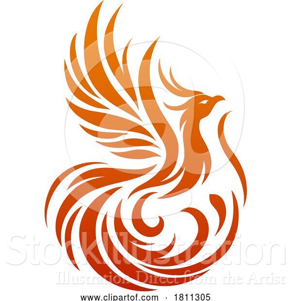 Vector Illustration of Phoenix Mascot Logo