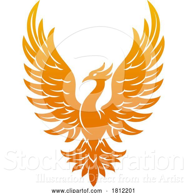 Vector Illustration of Phoenix Mascot Logo