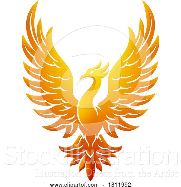Vector Illustration of Phoenix Mascot Logo