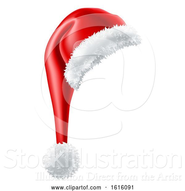 Vector Illustration of Santa Claus Christmas Hat