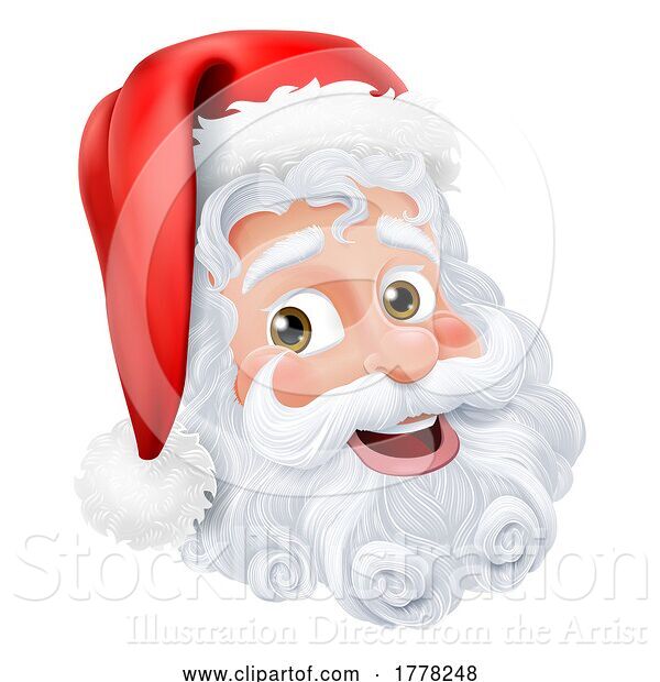 Vector Illustration of Santa Claus Father Christmas Character