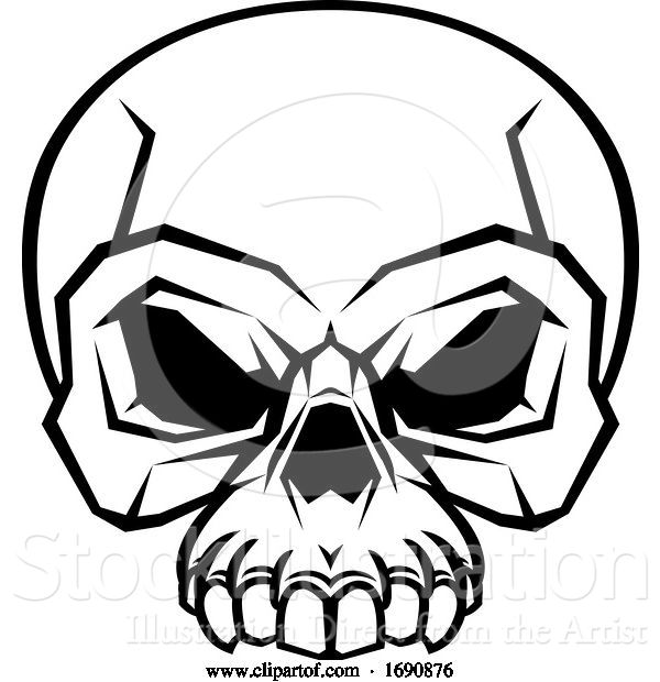 Vector Illustration of Skull Design