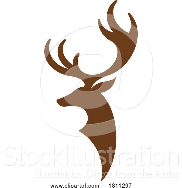 Vector Illustration of Stag Mascot Logo