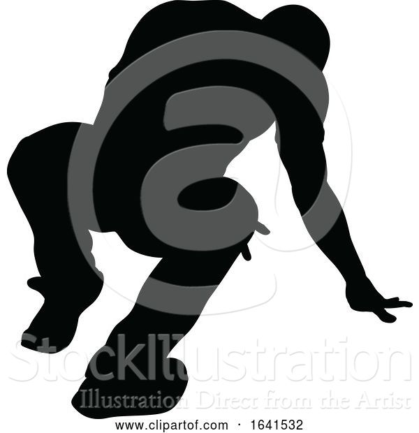 Vector Illustration of Street Dance Dancer Silhouette