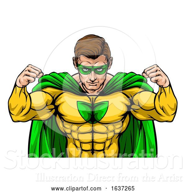 Vector Illustration of Superhero Character