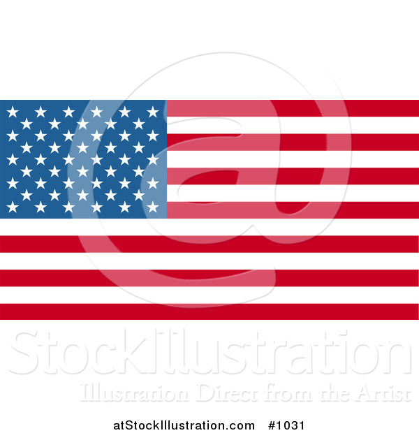 Vector Illustration of the American Flag