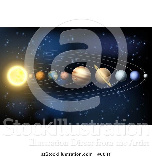 Vector Illustration of the Solar System
