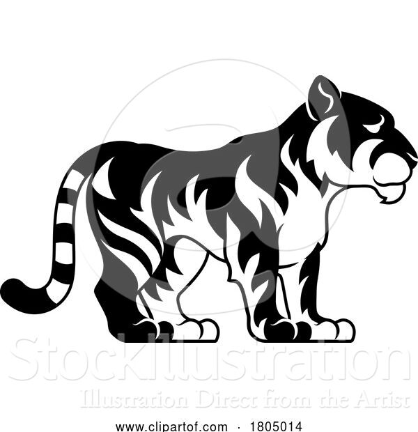 Vector Illustration of Tiger Chinese Zodiac Horoscope Animal Year Sign