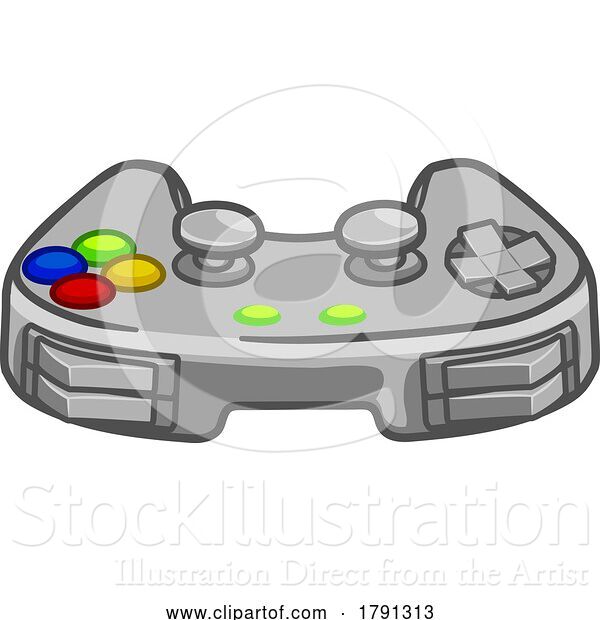 Vector Illustration of Video Game Gaming Console Controller