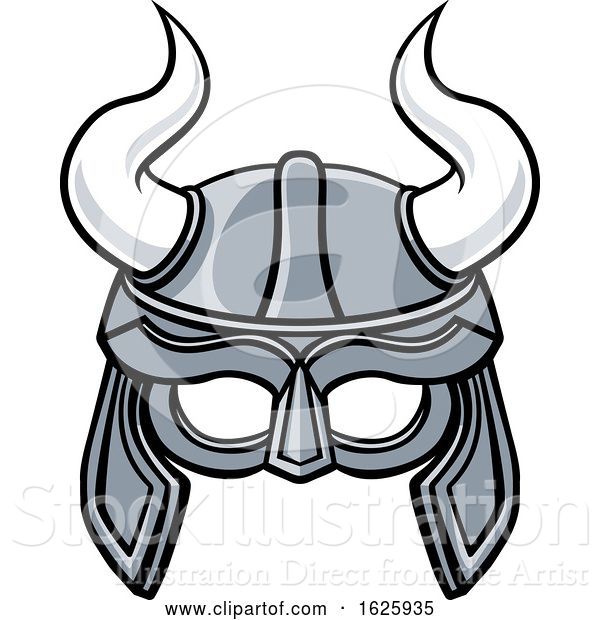 Vector Illustration of Viking Helmet