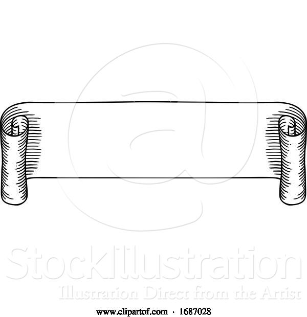 Vector Illustration of Vintage Scroll