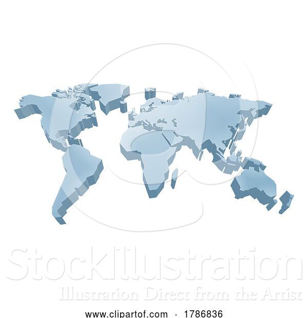 Vector Illustration of World Earth Map Global Background