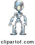 Illustration of a Friendly Metal Robot by AtStockIllustration