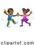 Illustration of Black Girl and Boy Kid Children Dancing by AtStockIllustration