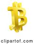 Vector Illustration of 3d Gold Bitcoin Currency Symbol by AtStockIllustration