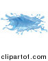 Vector Illustration of a 3d Blue Water Splash by AtStockIllustration