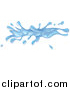 Vector Illustration of a 3d Blue Water Splash by AtStockIllustration