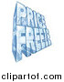 Vector Illustration of a 3d Frozen Price Freeze Text Block by AtStockIllustration