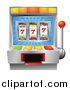 Vector Illustration of a 3d Fruit Slot Machine by AtStockIllustration