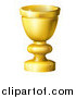Vector Illustration of a 3d Golden Goblet or Grail by AtStockIllustration
