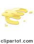 Vector Illustration of a 3d Liquid Gold Euro Symbol by AtStockIllustration
