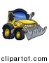Vector Illustration of a Bulldozer Machine by AtStockIllustration