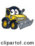 Vector Illustration of a Bulldozer Mascot Character by AtStockIllustration