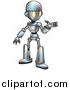 Vector Illustration of a Cartoon Robot Presenting by AtStockIllustration
